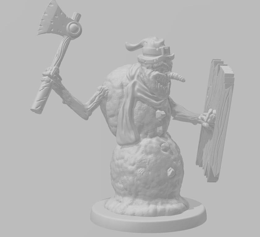 Bath Snowman 28mm V21 Wargame Tabletop RPG20 Mm28 Etsy