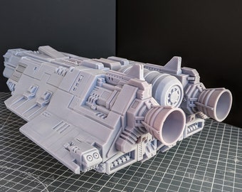 The Helikon - Orbital Lander Space Ship |Wargame|Tabletop|RPG|20 mm|28 mm|32 mm|Miniature|SCIFi|Future|Scale|unpainted miniature|DnD