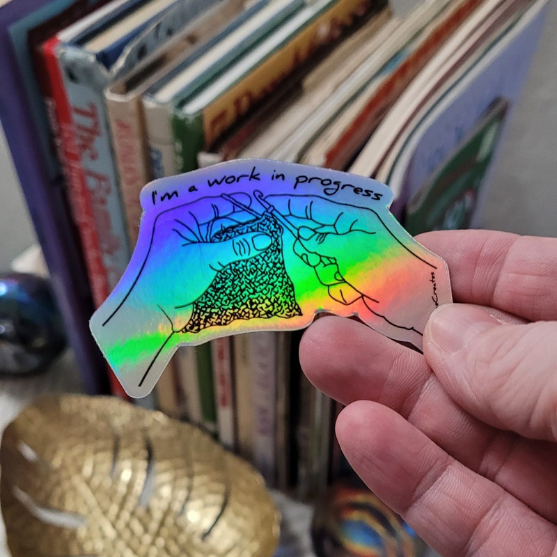 Work in Progress Stickers - Etsy