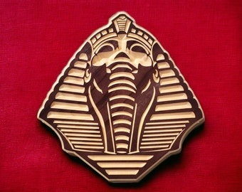 Handmade Pharaoh Two Wooden Carving