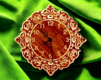 Handmade Wooden Clock Circular Frame 3