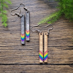 Rainbow Pride Earring - Queer Earrings - Love Is Love - Bisexual - Demi - LGBT - LGBTQ - Alphabet Mafia - Lesbian - Gay - Trans - Nonbinary