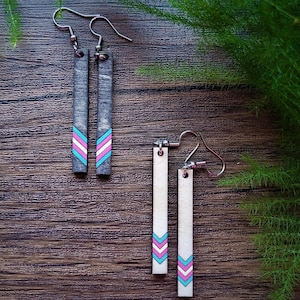 Transgender Pride Earring - Queer Earrings - Trans Flag - Bisexual - Demi - LGBT - LGBTQ - Alphabet Mafia - Lesbian - Gay - Enby - Nonbinary