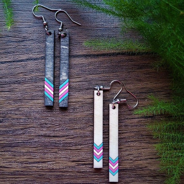 Transgender Pride Earring - Queer Earrings - Trans Flag - Bisexual - Demi - LGBT - LGBTQ - Alphabet Mafia - Lesbian - Gay - Enby - Nonbinary