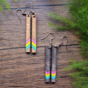 Pansexual Pride Earring - Queer Earrings - Pan Flag - Bisexual - Demi - LGBT - LGBTQ - Alphabet Mafia - Lesbian - Gay - Trans - Nonbinary