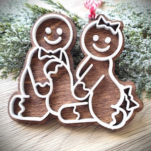 Naughty Gingerbread Ornaments - Adult Humor Christmas Ornament - White Elephant Gift Exchange - Funny Gag Gifts - Swingers - Sexy - Mature