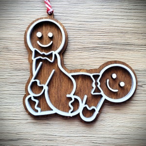 Naughty Gingerbread Ornaments - Gay Adult Humor Christmas Ornament - White Elephant Gift - Funny Gag Gifts - LGBT - Queer Pride - Mature