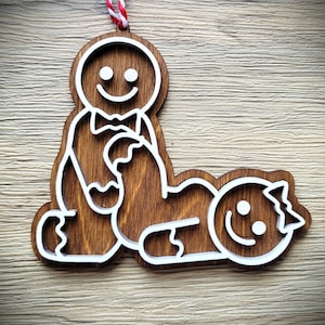 Naughty Gingerbread Ornaments - Adult Humor Christmas Ornament - White Elephant Gift Exchange - Funny Gag Gifts - Swingers - Sexy - Mature