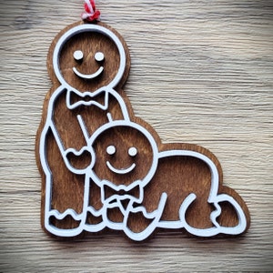Naughty Gingerbread Ornaments - Gay Adult Humor Christmas Ornament - White Elephant Gift - Funny Gag Gifts - LGBT - Queer Pride - Mature