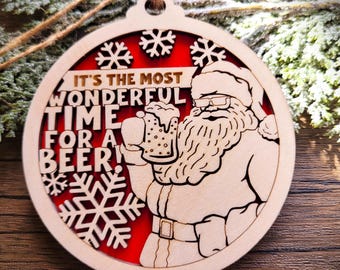 Adornos de alcohol - Adornos navideños para adultos que beben - Intercambio de regalos de elefante blanco - Regalos de broma sobre licores - Bar - Cerveza - Vino - Elaboración de cerveza - Bebida alcohólica