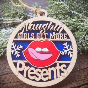 Naughty Ornaments - Adult Humor Christmas Ornament - White Elephant Gift - Funny Gag Gifts - Sexy - Swingers - Dirty Santa - Kinky - Mature
