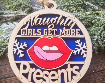 Naughty Ornaments - Adult Humor Christmas Ornament - White Elephant Gift - Funny Gag Gifts - Sexy - Swingers - Dirty Santa - Kinky - Mature