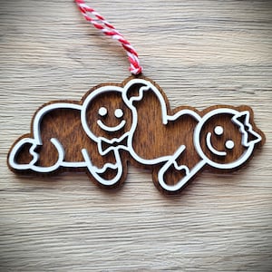 Naughty Gingerbread Ornaments - Adult Humor Christmas Ornament - White Elephant Gift Exchange - Funny Gag Gifts - Swingers - Sexy - Mature
