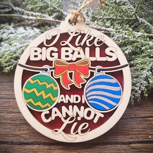 Naughty Ornaments - Adult Humor Christmas Ornament - White Elephant Gift - Funny Gag Gifts - Sexy - Swingers - Dirty Santa - Kinky - Mature
