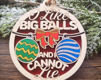 Naughty Ornaments - Adult Humor Christmas Ornament - White Elephant Gift - Funny Gag Gifts - Sexy - Swingers - Dirty Santa - Kinky - Mature