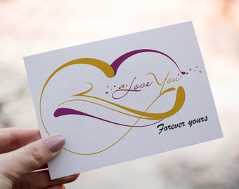 Romantic I Love You Card | Cute Card | Valentines Card | Anniversary | Romantic Girlfriend | Boyfriend | Fiancé | Wife | Husband