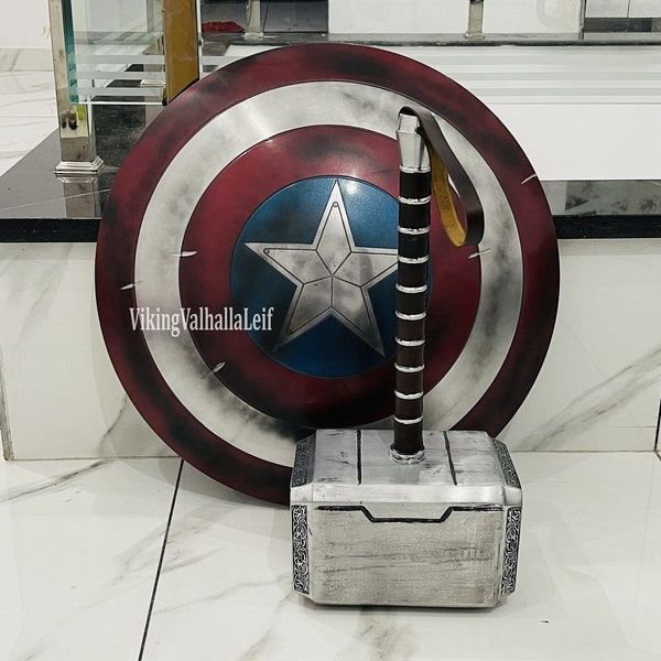 Captain America Schild Kampfschaden für Cosplay oder Display Schild am besten für Geschenk