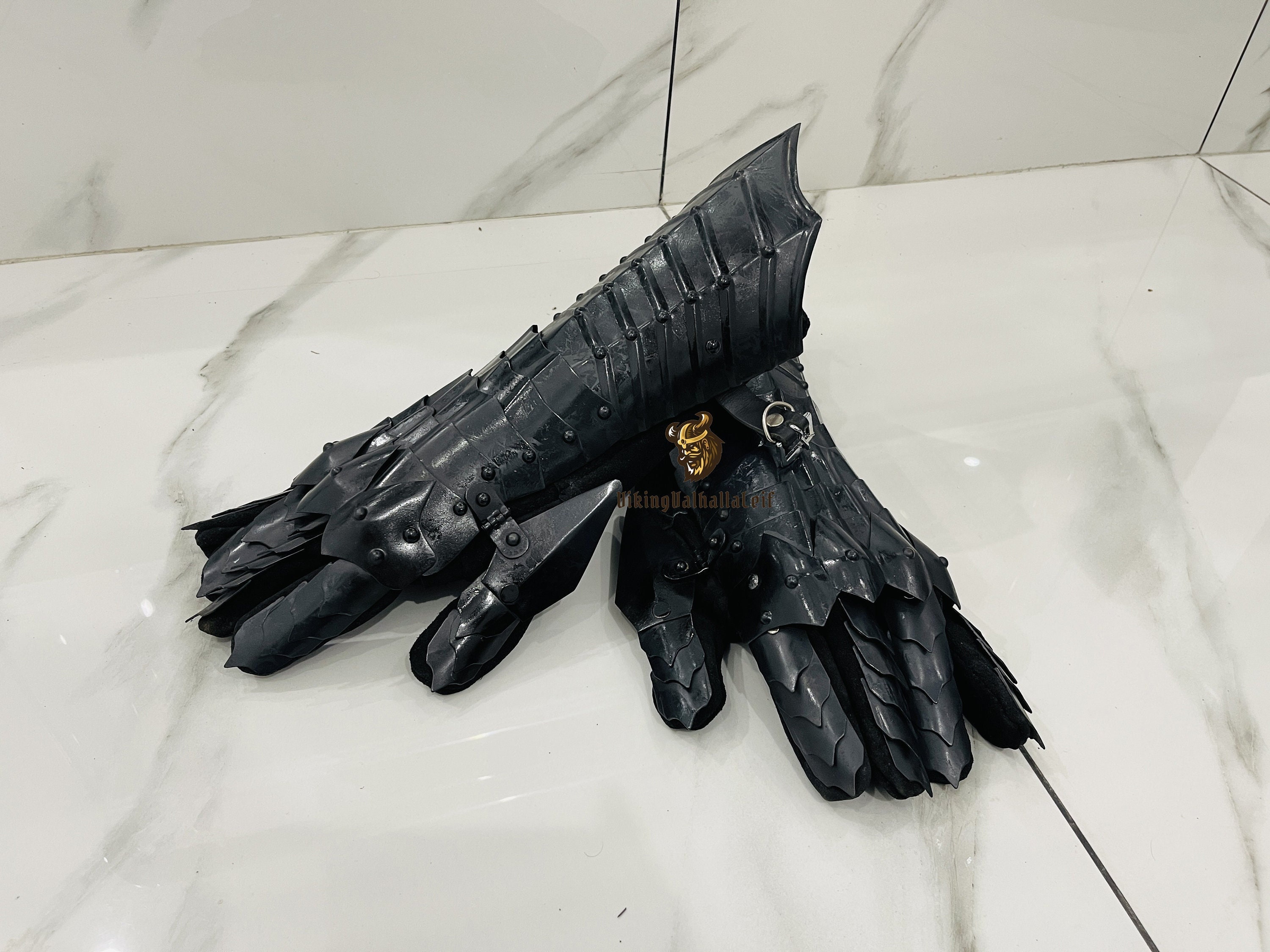 Anillo de disfraz de espectro, guantes de caballero Nazgul/guantes negros  perfectos, juego de rol de Halloween -  México