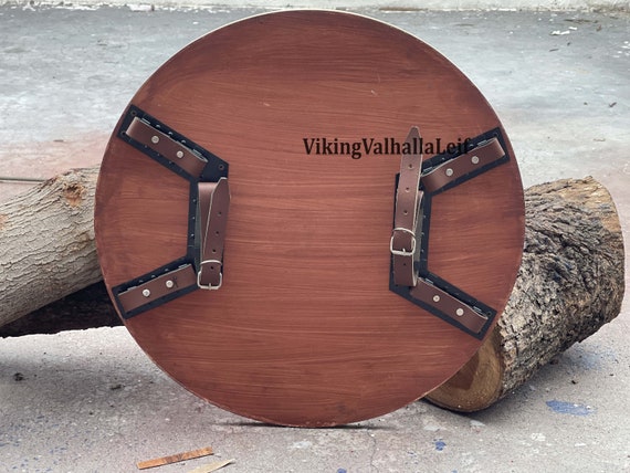 Escudo vikingo medieval de madera, Escudo vikingo Ragnar Escudo vikingo  listo para batalla, Escudo redondo vikingo de madera, Escudo medieval de