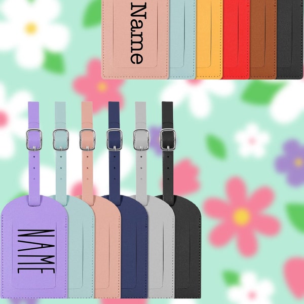 Custom Luggage Tags| PU Leather Luggage Tag| Colour Luggage Tag