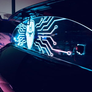 Gnarly's Car Show Hood Arch • Fully Custom • Comes with two LEDS installed for multiple color combo's & color transfusion!