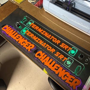Gnarly&#39;s Car Show Hood Prop Dual Layer & 2-Tone Custom Design