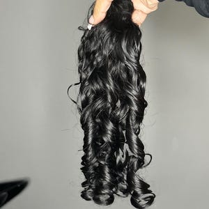Raw Indian Curly Hair Bundles: Single Donor Virgin Hair