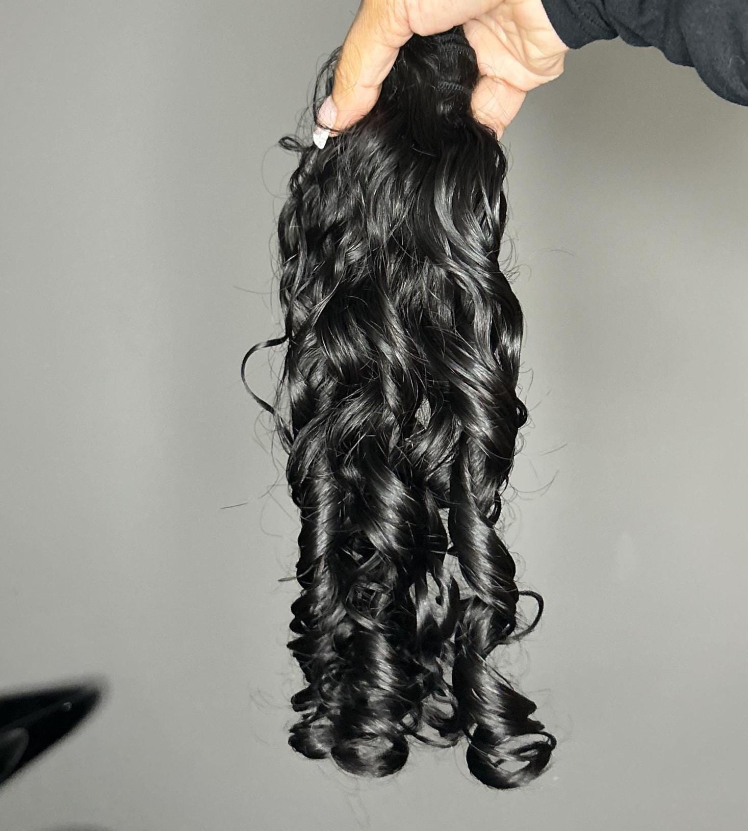 Raw Indian Curly Hair Bundles: Single Donor Virgin Hair