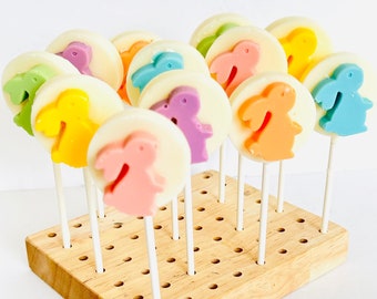 18 Easter Chocolate Lollipops/Easter Bunny Chocolate Lollipop/Chocolate Lollipops/Easter Bunny