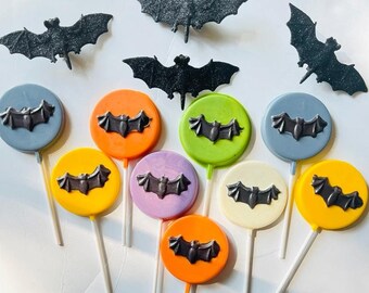 HALLOWEEN Chocolate Bats Lollipops