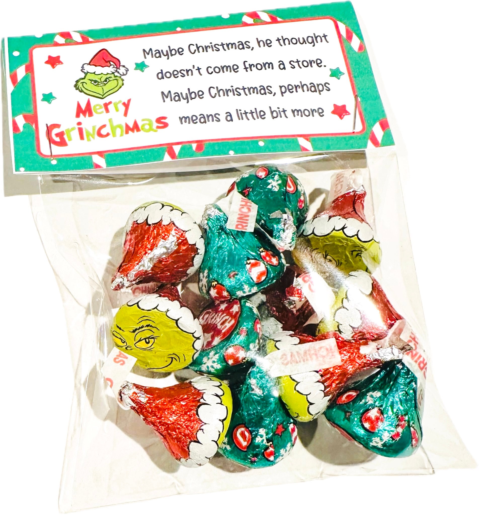 Grinch Kisses Favor Bags - Etsy