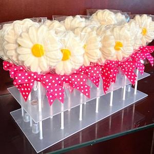 Daisy Chocolate Lollipops/Spring Flowers lollipop/Daisy Lollipops/Chocolate Lollipops