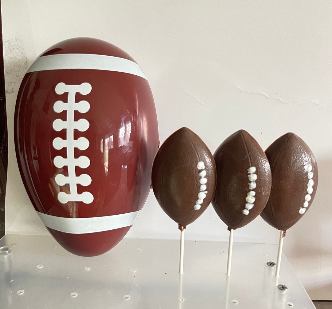 Football Chocolate Lollipops/football Helmet Lollipop Etsy