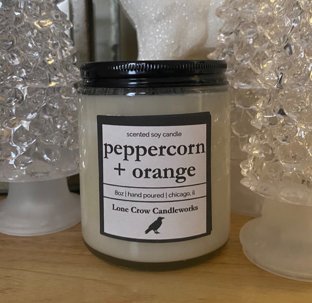 Peppercorn Orange Soy Candle Etsy
