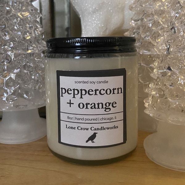 Peppercorn + Orange - Soy Candle