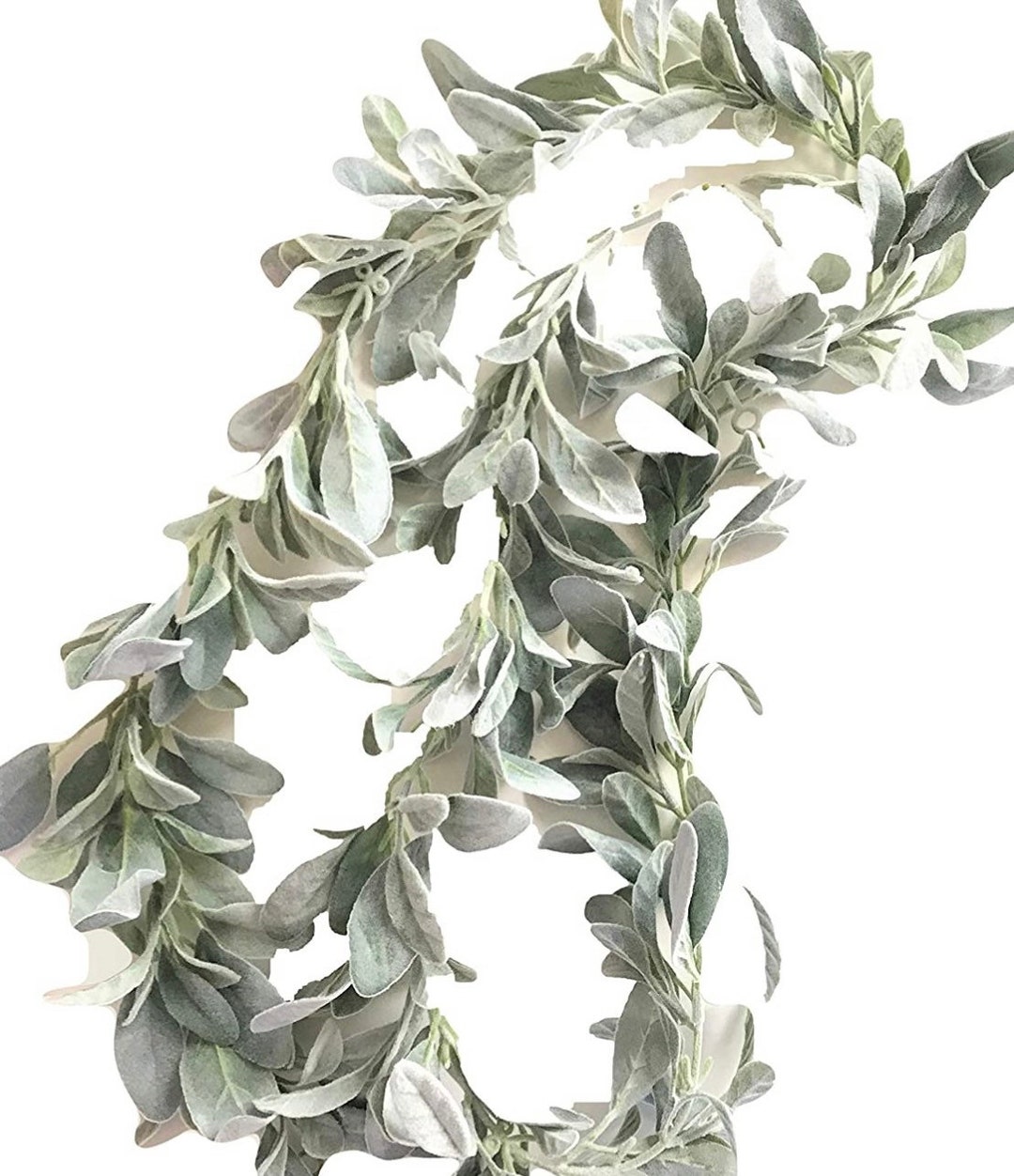 Lambs Ear Greenery Garland 6 Ft Long Lambs Ear Garlands Room Etsy