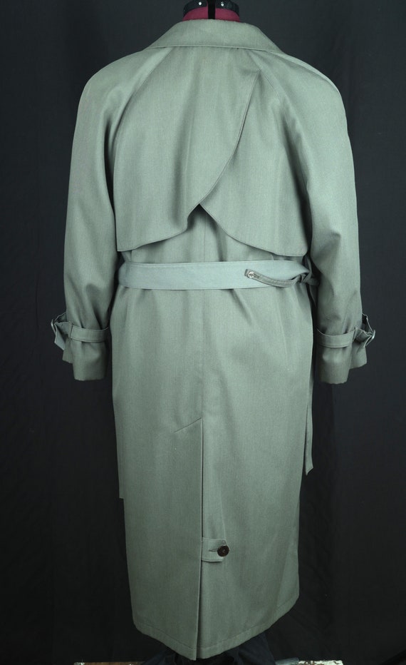 London Fog Wool Lined Trench Coat Size 10 Petite - image 3