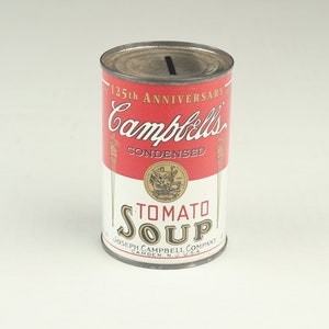 1994 Campbell’s 125th Anniversary Tomato Soup Can Bank – Vintage Kitchen Collectible