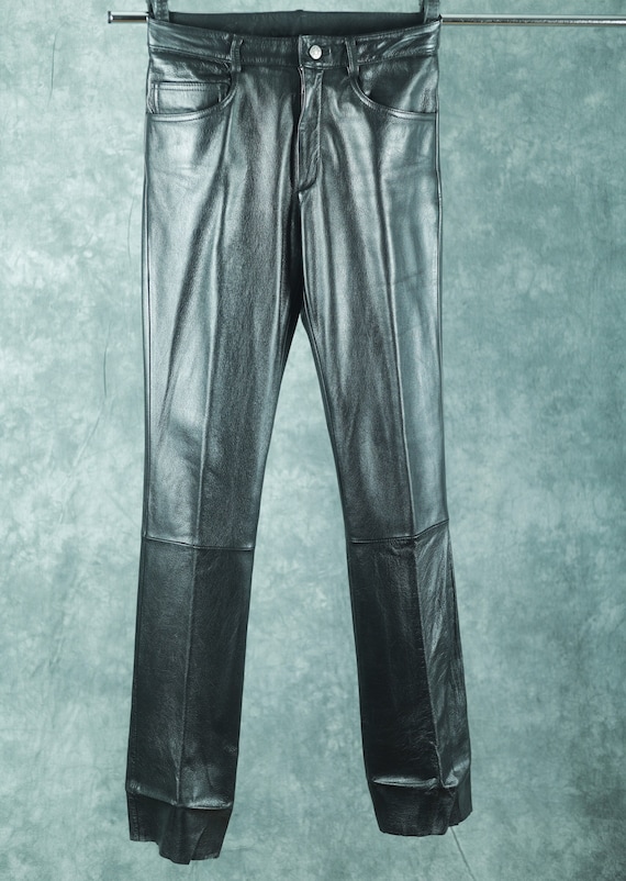 Size 6 'Wilsons Leather' Black Leather Pants