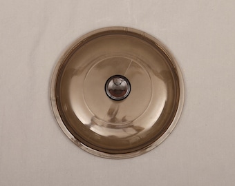 Vintage Pyrex Visions V-1.5-C Amber Glass Replacement Lid | Fits 1.5-Liter 1.5-Quart Saucepan, Visions Cookware Part