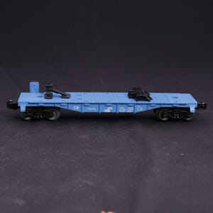 Vintage MTSI O Gauge Flat Car 72249: ConRail Die-Cast Trailer Ready