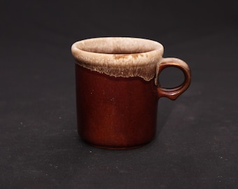 Vintage Mccoy Pottery Mug: Brown Drip Glaze, 1960s USA Coffee Cup