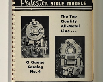 Max Gray Perfection Scale Models Catalog #4 — 1970s O Scale Model Train Reference Guide Spiral Bound