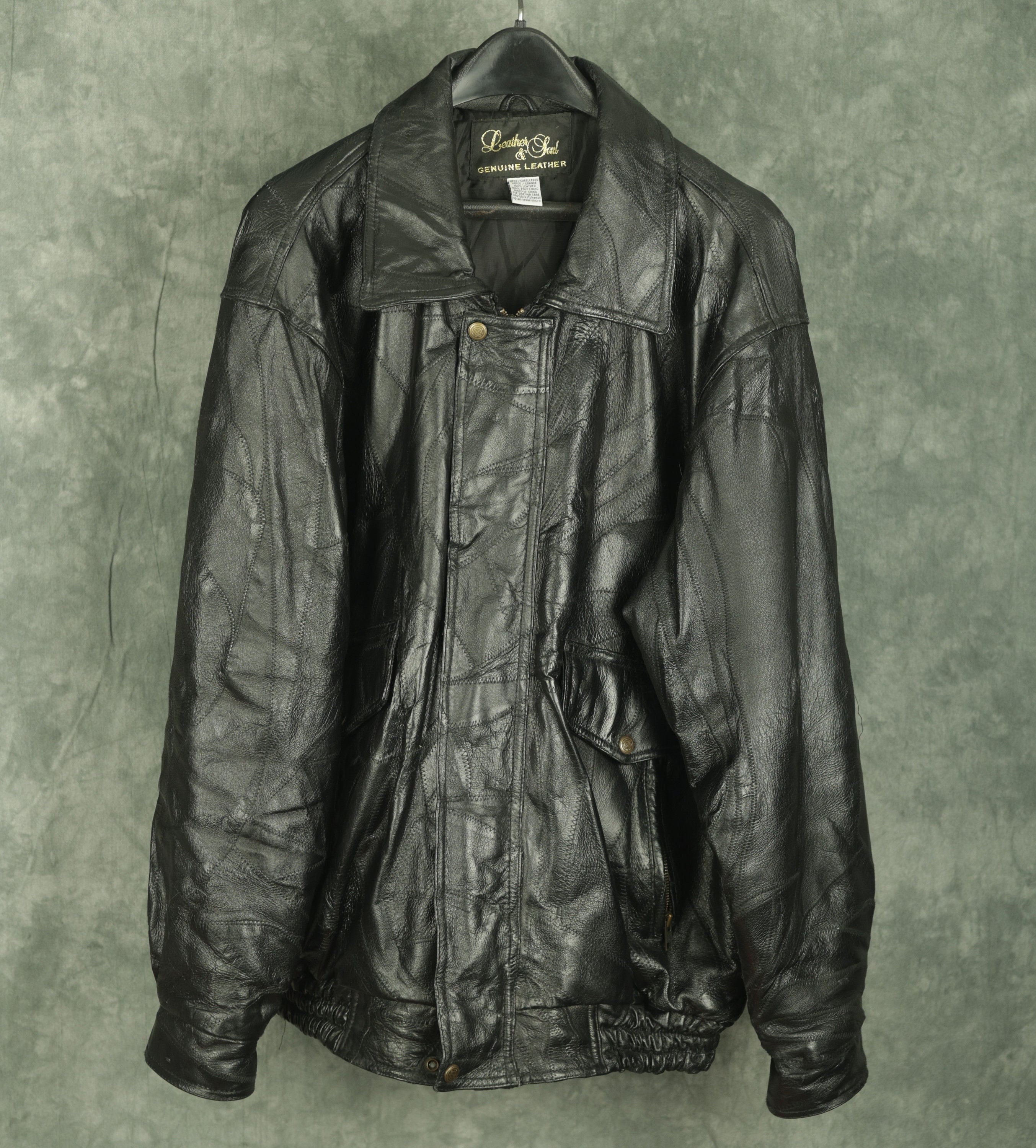 ジャケット・アウター Handmade Patchwork Leather Bomber il_fullxfull.7485864095_jm52.jpg