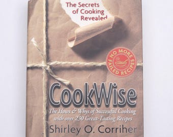 Signed CookWise by Shirley Corriher — Hardcover Food Science Cookbook Author Signed Edition