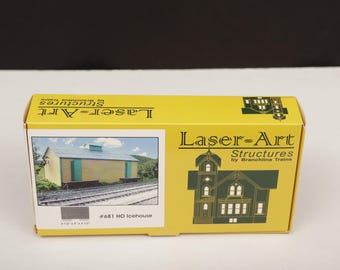 Kit de glacière à l'échelle HO Laser-Art Structures # 681 — Embranchement NYO&W Design New in Box Railroad