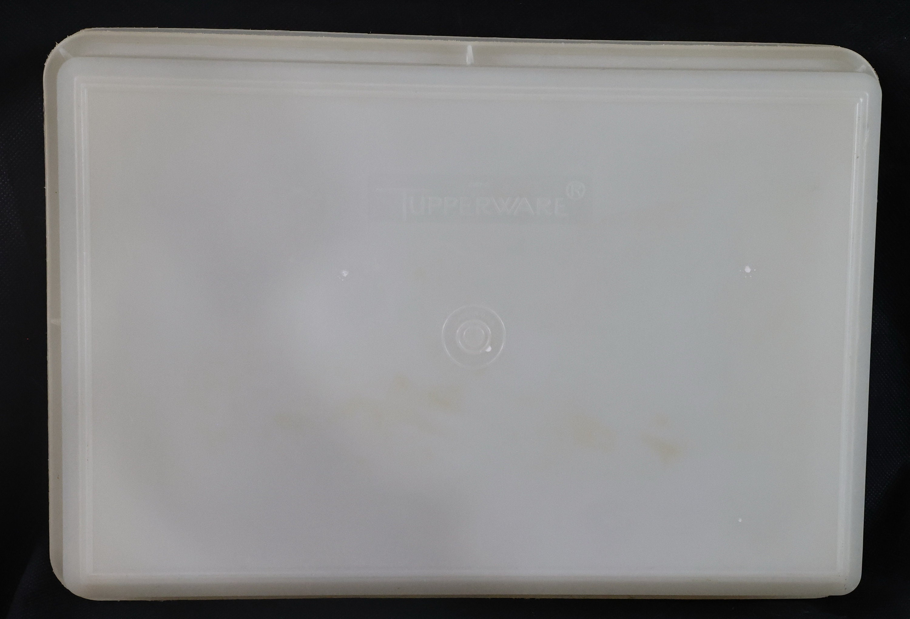 Tupperware 290-2 Container Rectangle Plastic Clear White Cover - Etsy