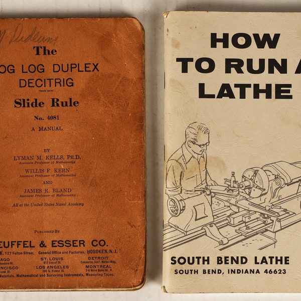 How To Run A Lathe and Slide Rule Manual