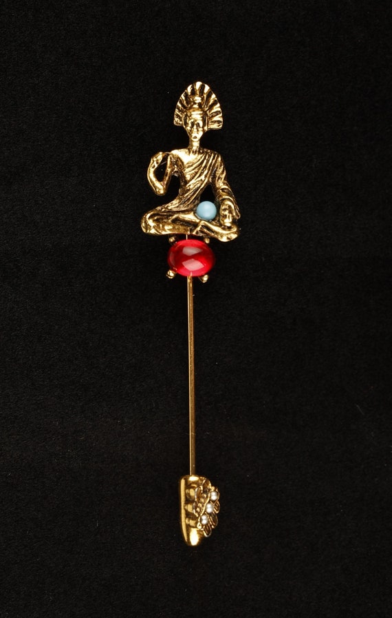 Antique Arthur Pepper Goddess w/Faux Ruby & Turquo