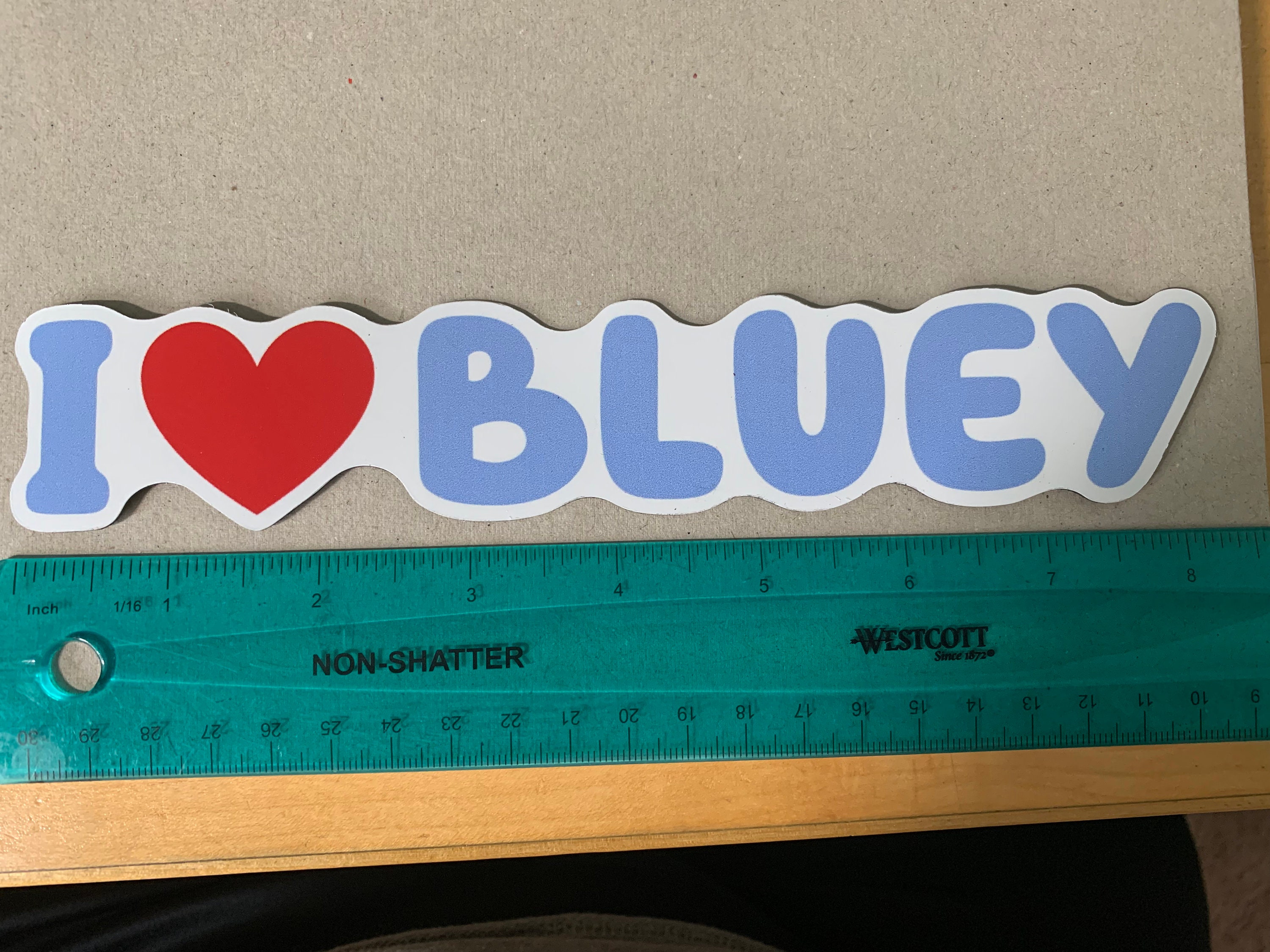 Bluey I Love Bluey Car Magnet Approximately Etsy Bluey I Love Bluey Car Magnet Approximately Etsy